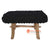 HBSC617 BLACK PLASTIC AND NATURAL WOOD SQUARE STOOL