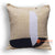 HIP007 WHITE AND BLACK LAYERED FABRIC SQUARE CUSHION (PRICE WITHOUT INNER)