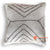 HIP026 NATURAL TUMANGGAL FABRIC HAND-STITCHED SQUARE CUSHION WITH EMBROIDERY AND FRINGE (PRICE WITHOUT INNER)