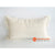 HIP050 IVORY LINEN CUSHION WITH FRAYED COTTON EDGE AND HIDDEN ZIP CLOSURE (WITH INSERT: POLY FILL)