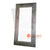 INDI016 NATURAL THICK EDGE RECYCLED WOOD RUSTIC MIRROR