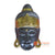 ISUL130-1-60 BLACK SILVER AND GOLD WOODEN BUDDHA HEAD DECORATION