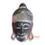 ISUL130-60 BLACK AND SILVER WOODEN BUDDHA HEAD DECORATION