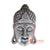 ISUL135SL60 SILVER WOODEN BUDDHA HEAD DECORATION