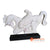 ISUL155-AW ANTIQUE WHITE FLYING HORSE ON STAND DECORATION