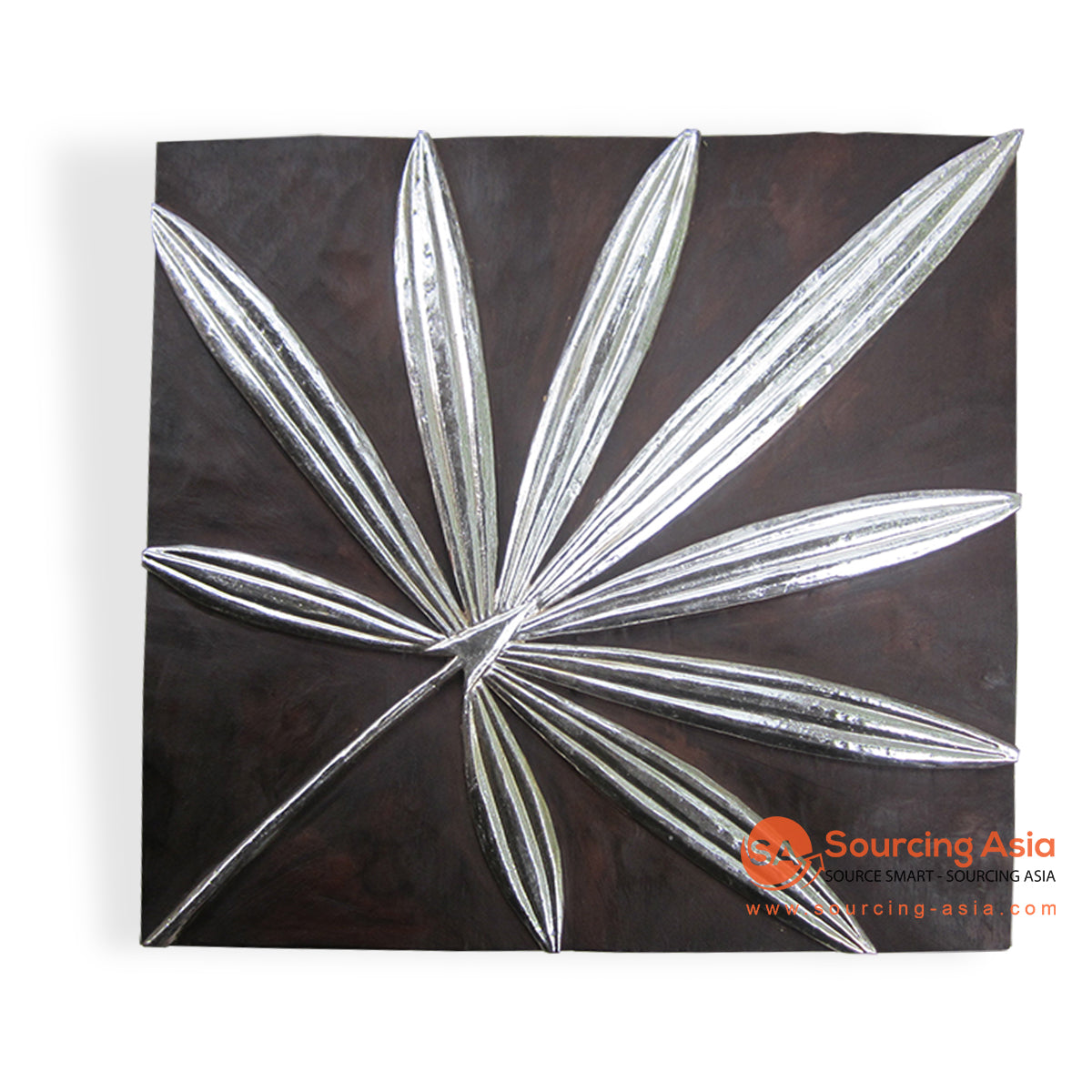 ISUL84-35S SILVER WOODEN PALM LEAF PANEL