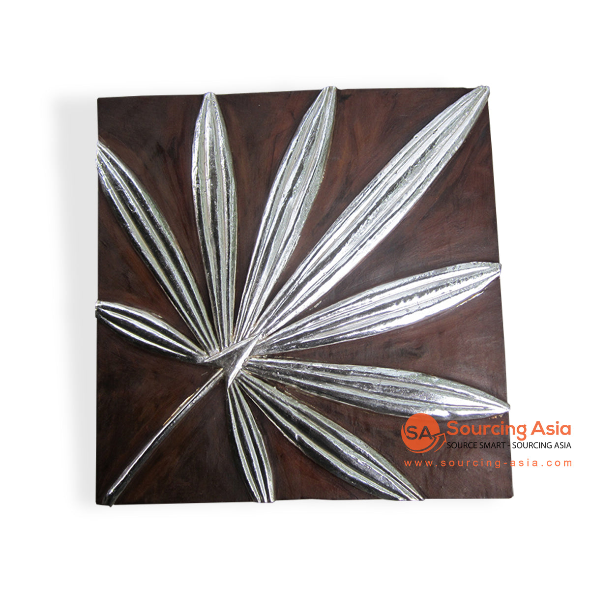 ISUL84-50S SILVER WOODEN PALM LEAF PANEL
