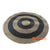 JMH051-2 NATURAL AND BLACK WOVEN SEAGRASS ROUND RUG