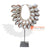 KNT046 NATURAL SHELL ETHNIC TRIBAL ON STAND DECORATION