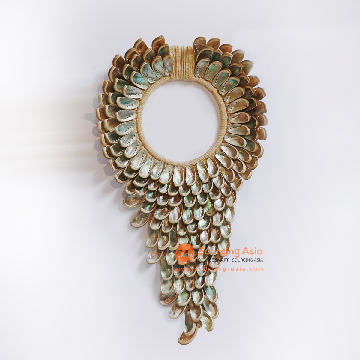 KNT089 TRIANGLE SHELL NECKLACE WALL DECORATION