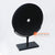 KNTC030 BLACK STONE DISC ON STAND DECORATION