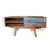 KOK007A NATURAL RECYCLED BOAT WOOD TWO DRAWERS RETRO ENTERTAINMENT UNIT