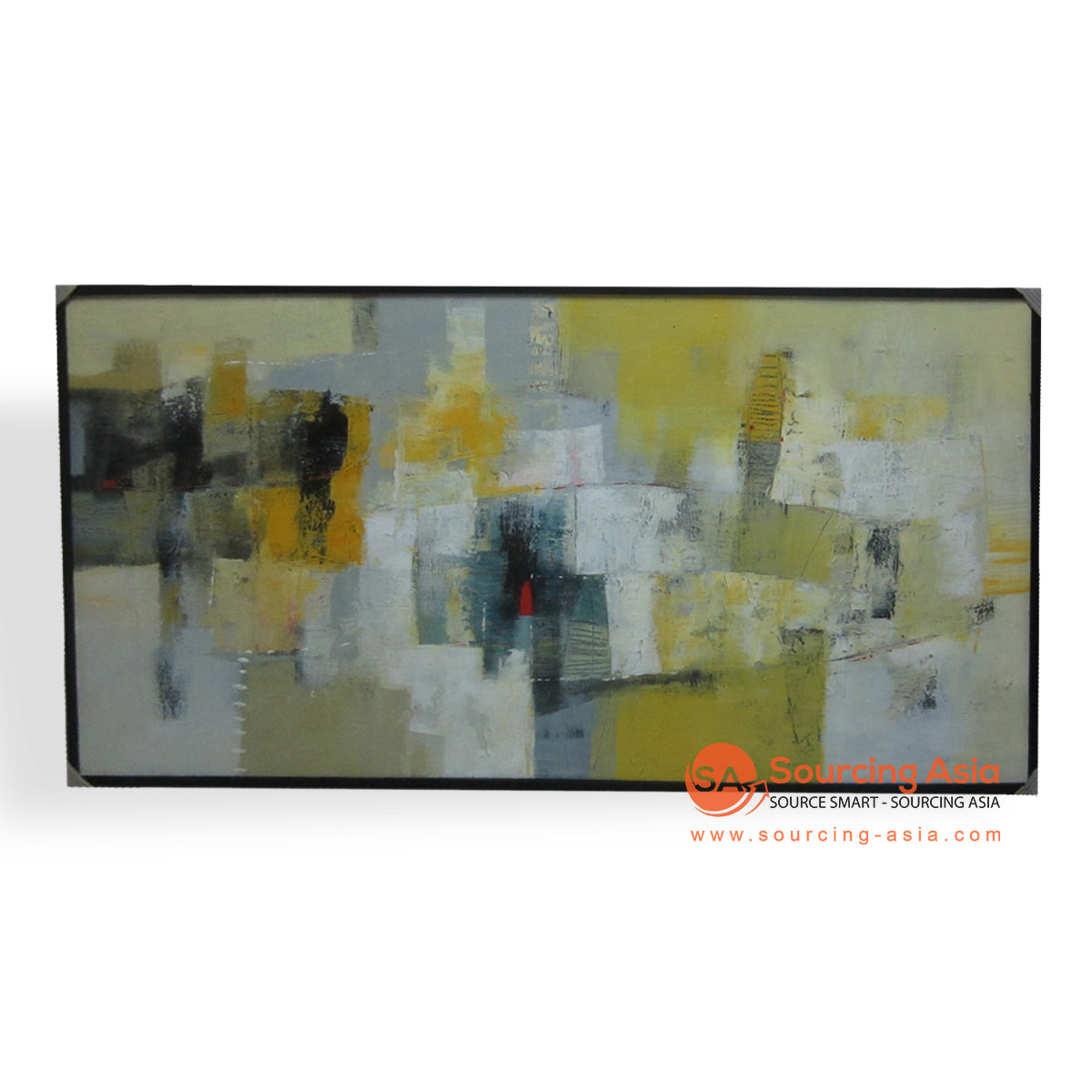 KRS465 LIGHT ABSTRACT CONTEMPORARY PAINTING