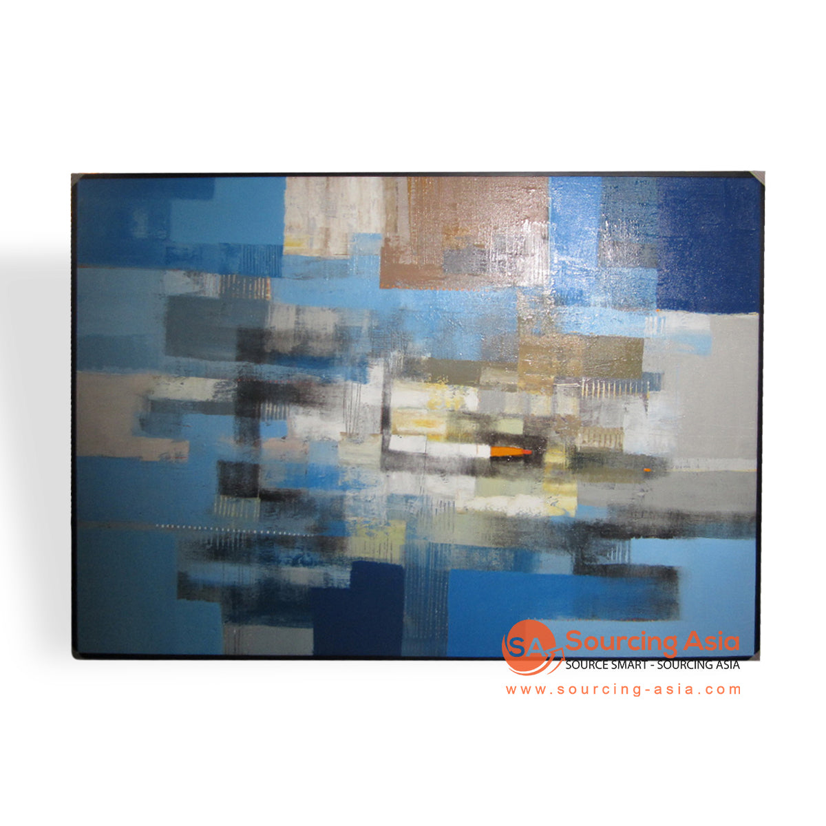 KRS473 BLUE ABSTRACT PAINTING