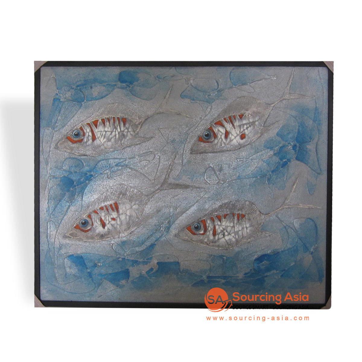 KRS478 ANTIQUE FISHES PAINTING