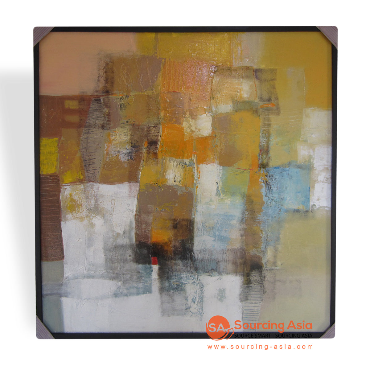 KRS490-3 BROWN CONTEMPORARY PAINTING
