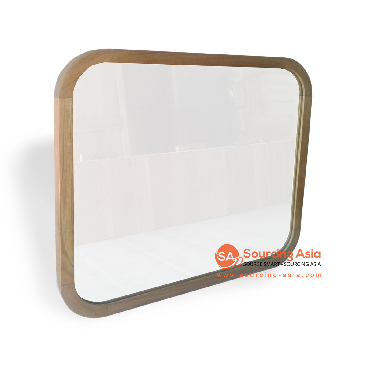 KYT-LLA085-70 NATURAL TEAK WOOD SINGLE SQUARE FRAME MIRROR