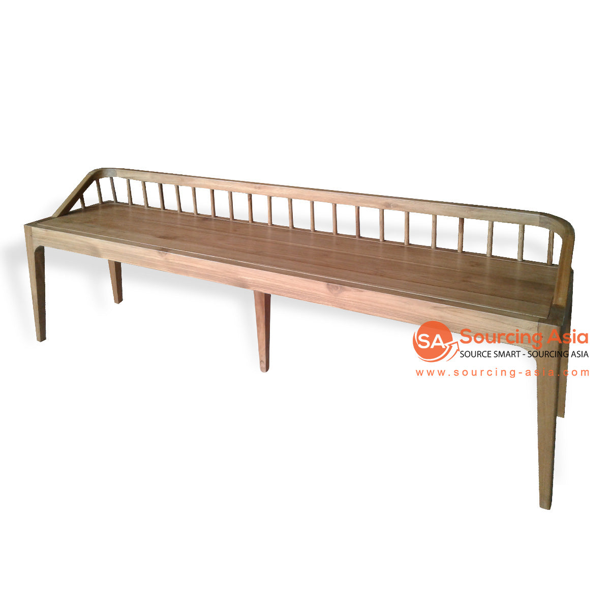 KYT099 NATURAL RECYCLED TEAK WOOD SPINDLE BENCH