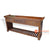 KYT10002 BROWN TEAK WOOD ONE OPEN SHELF AND TWO DRAWERS CONSOLE TABLE