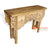 KYT10036 NATURAL TEAK WOOD TWO DRAWERS RUSTIC CARVED CONSOLE TABLE