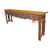 KYT10037 MEDIUM BROWN RECYCLED TEAK WOOD RUSTIC CARVED CONSOLE TABLE