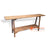 KYT155 NATURAL RECYCLED TEAK WOOD ONE OPEN SHELF CONSOLE TABLE