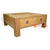 KYT60054 NATURAL RECYCLED TEAK WOOD FOUR DRAWERS SQUARE SHANGHAI COFFEE TABLE