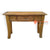 LAC053 NATURAL TEAK WOOD ONE DRAWER CARVED SMALL CONSOLE