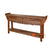 LAC075 NATURAL RECYCLED TEAK CARVED BEDROOM CONSOLE TABLE