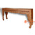 LAC076 NATURAL RECYCLED TEAK WOOD CARVED GUEST CONSOLE TABLE