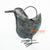 LISC039 METAL BIRD DECORATION WITH ANTIQUE BLACK HAND PAINTED