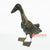 LISC046 HAND PAINTED BLACK GOLD METAL DUCK DECORATION