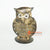 LISC051 HAND PAINTED BLACK GOLD METAL OWL DECORATION