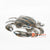 LISC070 HAND PAINTED GREY METAL CRAB DECORATION