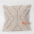 MAC034 NATURAL RAW COTTON AND SHELL SQUARE CUSHION (PRICE WITHOUT INNER)