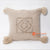 MAC037 NATURAL COTTON AND CROCHE SHELL SQUARE CUSHION WITH TASSEL (PRICE WITHOUT INNER)