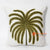 MAC040 OFF WHITE COTTON 3D EMBROIDERY COCONUT TREE SQUARE CUSHION (PRICE WITHOUT INNER)