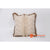 MAC050-1 NATURAL RAW COTTON AND SHELL SQUARE COVER CUSHION WITH JUTE FRINGE