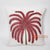 MAC072 OFF WHITE COTTON LINEN WITH RED COCONUT TREE SQUARE CUSHION (PRICE WITHOUT INNER)