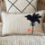 MAC174 NATURAL COTTON COVER CUSHION WITH BLACK EMBROIDERY AND BLACK EDGE HAND STITCHING (PRICE WITHOUT INNER)