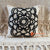MAC317 NATURAL RAW COTTON CUSHION COVER WITH EMBROIDERY (PRICE WITHOUT INNER)