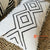 MAC329 OFF WHITE COTTON CUSHION COVER WITH EMBROIDERY (PRICE WITHOUT INNER)