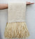 MAC415 NATURAL RAW COTTON THROW WITH NATURAL STRAW FRINGE