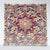 MANC005 MULTICOLOR WOODEN SQUARE FLOWER CARVED PANEL
