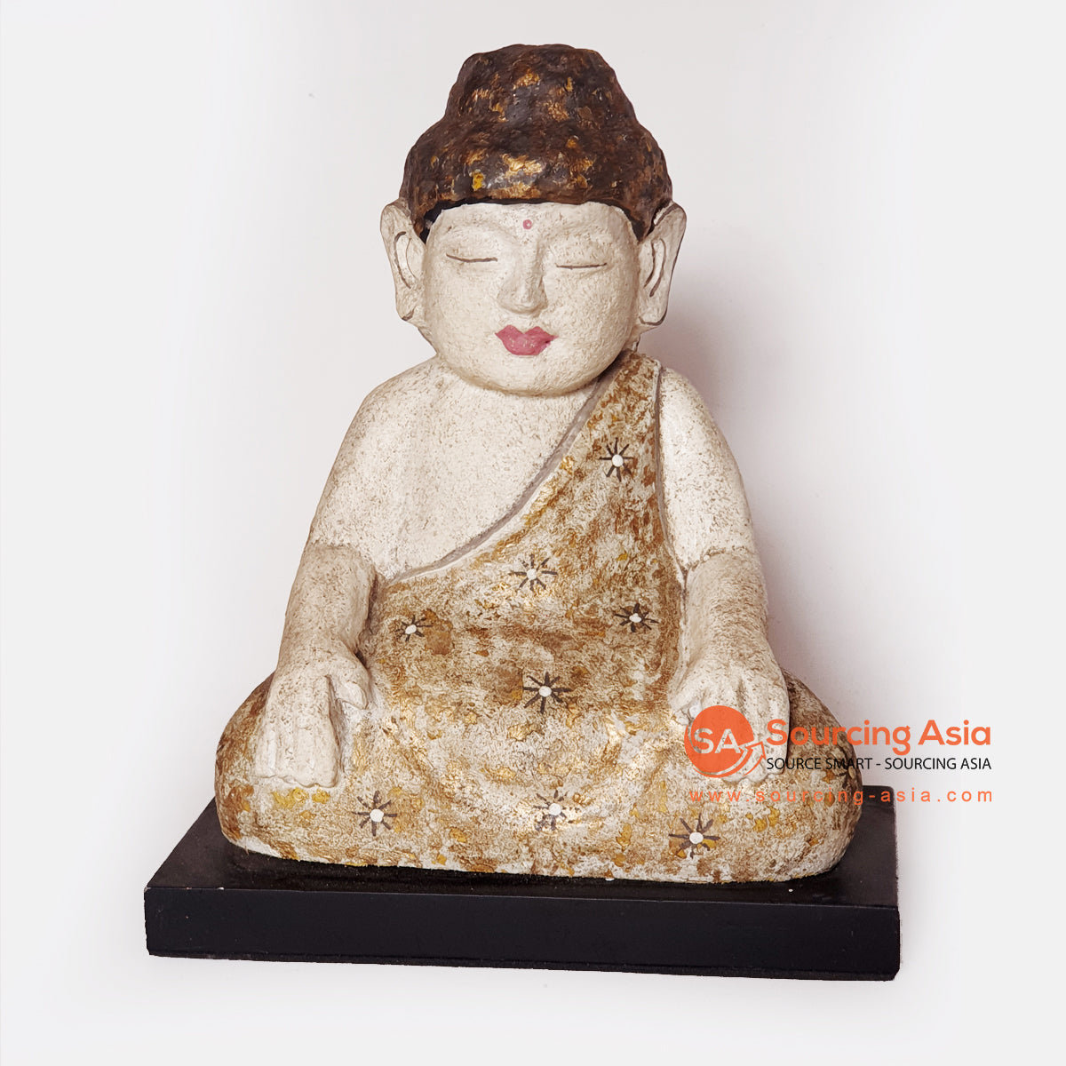 MANC100 WOODEN SITTING BUDDHA DECORATION