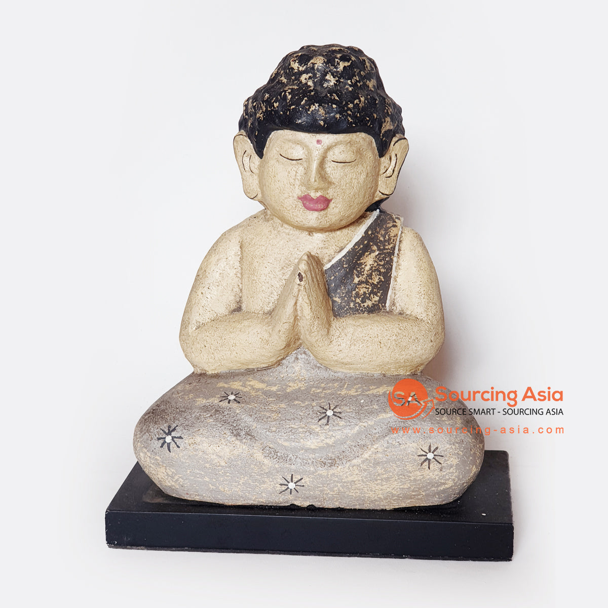 MANC102 WOODEN SITTING BUDDHA DECORATION