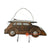 MDC51-1BR BROWN CRACKLE WOODEN CAR WITH TWO HOOKS