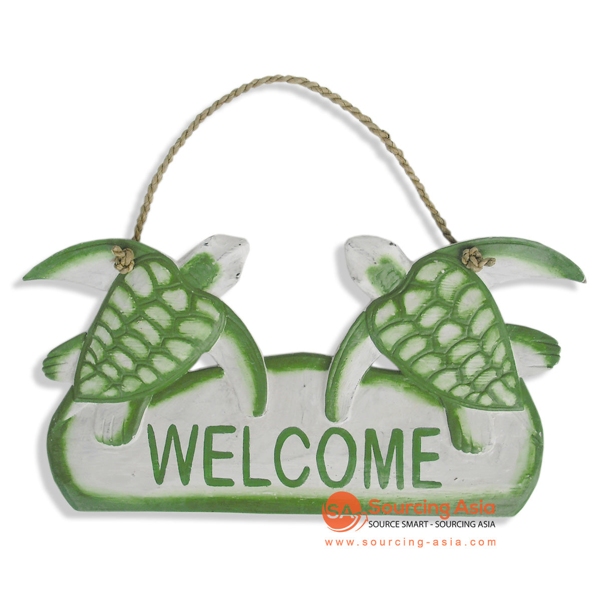 MDC56-6 DECORATIVE SIGN "WELCOME" WITH TWO TURTLES