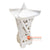 MHB085-60 WHITE LIMESTONE BAMBOO MOTIVES TWISTED OUTDOOR LAMP