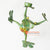 MHRC007 HAND PAINTED GREEN METAL FROG DECORATION